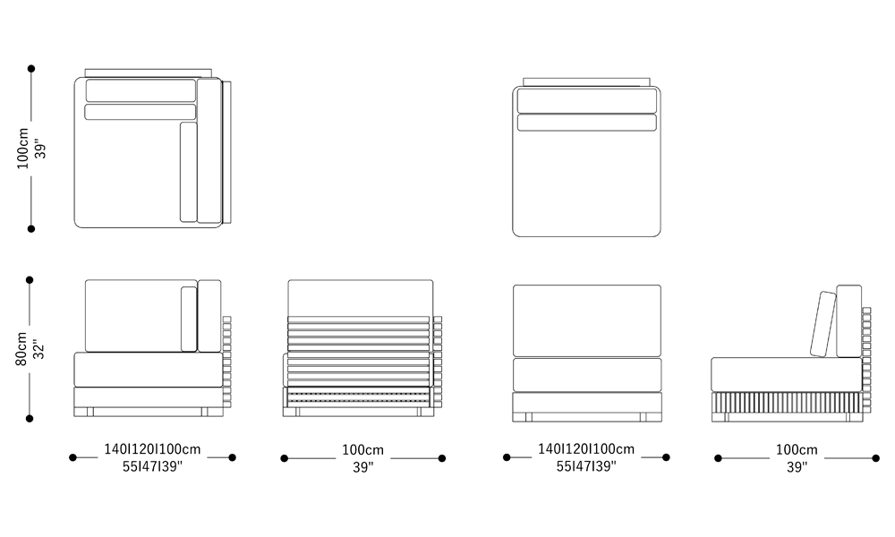 Image of the complete dimensions of the product